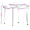 vidaXL Juego de comedor de jardín 3 piezas negro