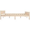 vidaXL Estructura de cama sin colch&oacute;n madera maciza de pino 200x200 cm