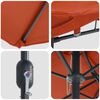 vidaXL Sombrilla de jard&iacute;n Terracota 385 x 209 x 244 cm Poli&eacute;ster