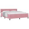 vidaXL Cama tipo Box Spring con cabecera Rosa 200 x 180 cm Terciopelo