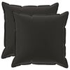 vidaXL Funda de almohada 2 uds. HOUTEN Negro 80 x 80 cm Poli&eacute;ster