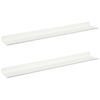vidaXL Estante flotante Montada en la pared 2 uds. 60 x 8,5 x 2,5 cm