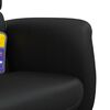 vidaXL Sill&oacute;n reclinable masaje con reposapi&eacute;s cuero sint&eacute;tico negro