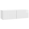 vidaXL Mueble para TV de pared 98 x 31 x 30 cm Brillante