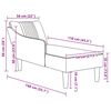 vidaXL Chaise longue con reposabrazos derecho tela gris nube