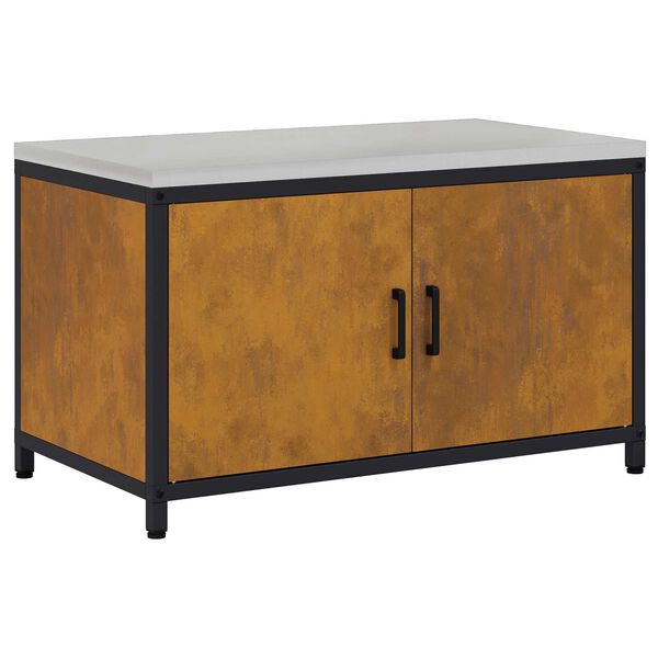 vidaXL Almacenamiento de cocina Oxidado 60 x 50 x 92 cm Acero