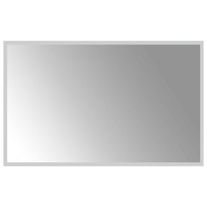 vidaXL Espejo de ba&ntilde;o LED Transparente 80 x 50 cm vidrio templado