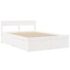 vidaXL Estructura de cama sin colchón madera de pino blanca 120x200 cm