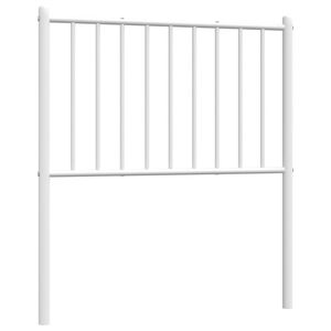 vidaXL Cabecero de repuesto de metal blanco 75 cm