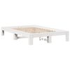 vidaXL Estructura de cama sin colchón madera de pino blanco 135x190 cm