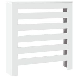vidaXL Cubierta de radiador madera de ingenier&iacute;a blanco 78x20x82 cm