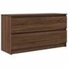 vidaXL Mueble para TV madera contrachapada marr&oacute;n roble 100x35x54 cm