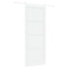 vidaXL Puerta Corredera 93 x 232 cm Madera de ingenier&iacute;a Blanco