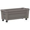 vidaXL Maceta Calypso con Ruedas Gris 79 x 35 x 33 cm PP