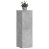 vidaXL Soportes para plantas 2 uds madera gris hormig&oacute;n 33x33x100 cm