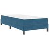 vidaXL Cama tipo Box Spring con colchón Azul Oscuro 80 x 200 cm tela