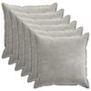 vidaXL Funda de almohada 6 pcs HOUTEN Gris Claro 70 x 70 cm