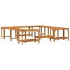 vidaXL Alrededor de Spa Madera de Acacia S&oacute;lida Marr&oacute;n
