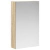 vidaXL Armario con espejo de ba&ntilde;o Roble Sonoma 30 x 10,5 x 50 cm