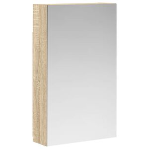 vidaXL Armario con espejo de ba&ntilde;o Roble Sonoma 30 x 10,5 x 50 cm
