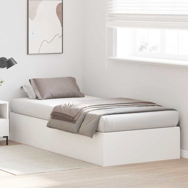 vidaXL Cama con almacenamiento 80 x 200 cm Madera contrachapada