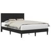 vidaXL Estructura de cama con cabecera Negro 140 x 200 cm Terciopelo