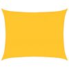 vidaXL Toldo de vela rectangular HDPE amarillo 160 g/m&sup2; 6x8 m