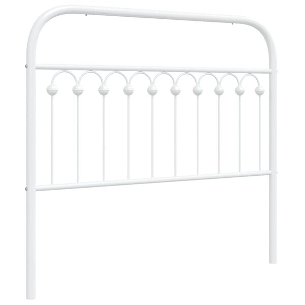 vidaXL Cabecero de metal blanco 107 cm