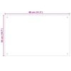 vidaXL Protecci&oacute;n salpicaduras cocina vidrio templado color leche 80x50 cm
