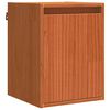vidaXL Armario de Pared con puerta 2 pcs Marr&oacute;n cera 30 x 30 x 40 cm