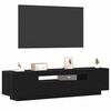 vidaXL Mueble de TV Negro 160 x 35 x 40 cm Madera de ingenier&iacute;a