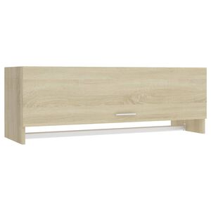 vidaXL Armario de madera contrachapada roble Sonoma 100x32,5x35 cm
