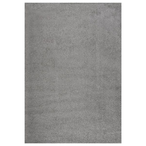vidaXL Alfombra de pelo largo gris 160x230 cm