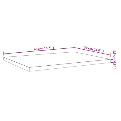 vidaXL Estantes para estantería 4 uds contrachapada gris 40x30x1,5 cm