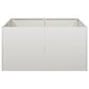 vidaXL Jardinera 80x80x40 cm Acero inoxidable