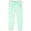 Pantalones de ch&aacute;ndal infantiles verde brillante 104