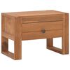 vidaXL Mesita de noche madera maciza de teca 50x30x35 cm