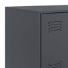 vidaXL Aparador de acero antracita 67x39x107 cm