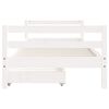 vidaXL Estructura cama niños con cajones madera pino blanco 90x200 cm