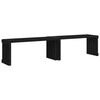 vidaXL Banco de jard&iacute;n extensible madera pino negro 212,5x40,5x45 cm