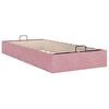 vidaXL Estructura cama otomana sin colch&oacute;n terciopelo rosa 100x200 cm