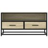 vidaXL Mueble TV metal y madera ingeniería roble Sonoma 80x34,5x40 cm