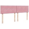 vidaXL Cama box spring con colch&oacute;n terciopelo rosa 180x200 cm
