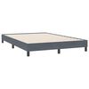 vidaXL Cama box spring con colch&oacute;n terciopelo gris oscuro 140x220 cm