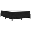 vidaXL Estructura de cama con colch&oacute;n Negro 140 x 190 cm tela