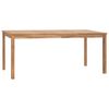 vidaXL Mesa de comedor de jardín madera maciza de teca 180x90x77 cm