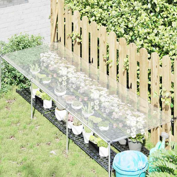 vidaXL Lona transparente con ojales polietileno 1x3 m