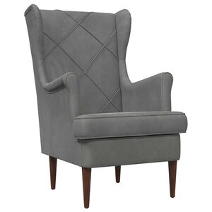 vidaXL Sill&oacute;n Gris oscuro Terciopelo