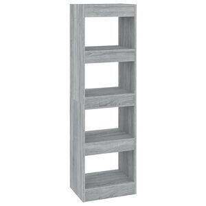 vidaXL Estanter&iacute;a/divisor de espacios gris Sonoma 40x30x135 cm