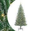 vidaXL &Aacute;rbol de Navidad Artificial Nevado con Luz LED Verde y 210 cm
